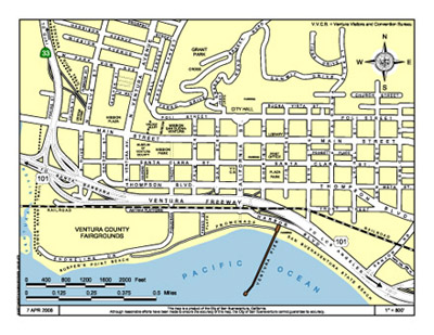 Downtown Ventura Map