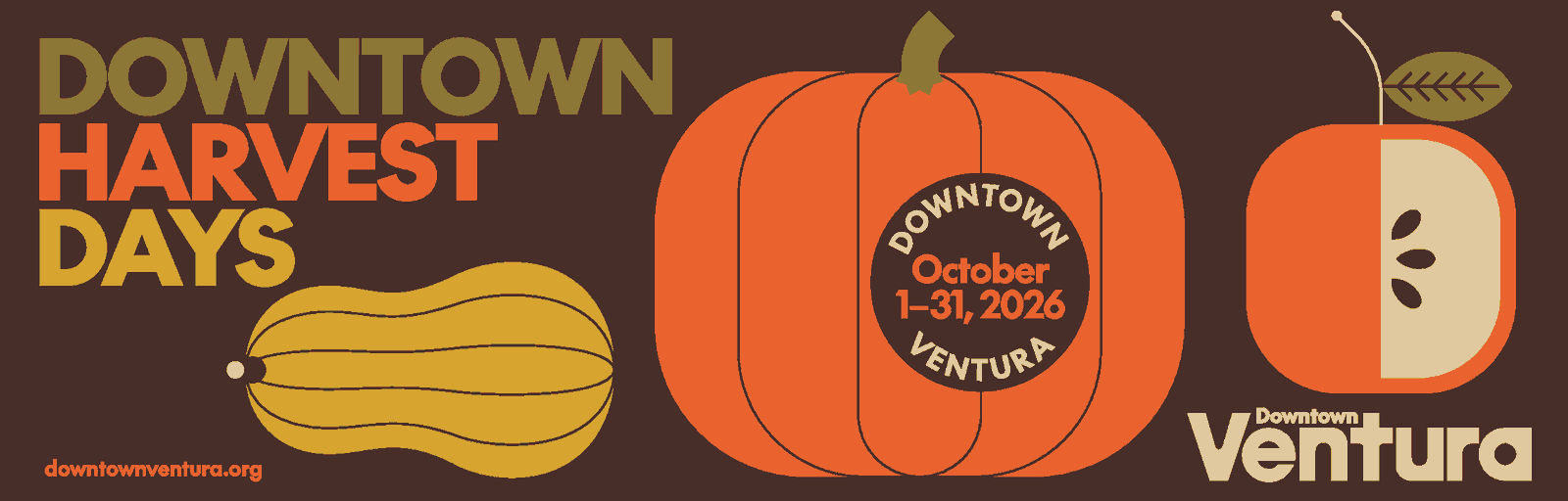 Downtown Harvest Days — October 1–31, 2026, Downtown Ventura